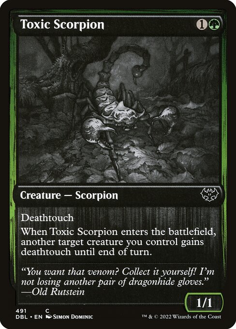 Toxic Scorpion (491) [Innistrad: Double Feature]