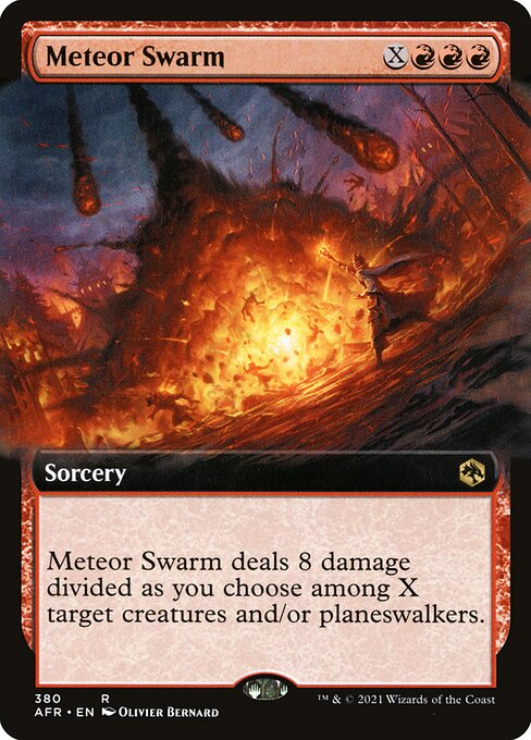 Meteor Swarm (380) [Adventures in the Forgotten Realms] [Extended Art]