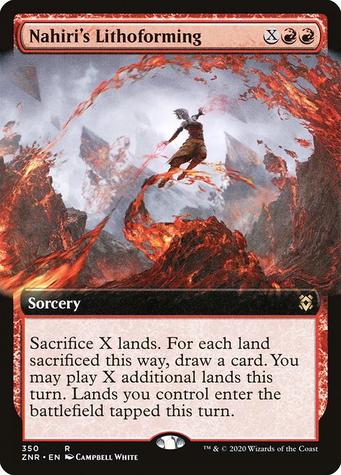Nahiri's Lithoforming (350) [Zendikar Rising] [Extended Art]
