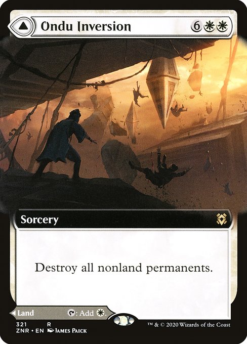 Ondu Inversion // Ondu Skyruins (321) [Zendikar Rising] [Extended Art]