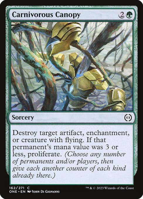 Carnivorous Canopy (162) [Phyrexia: All Will Be One]