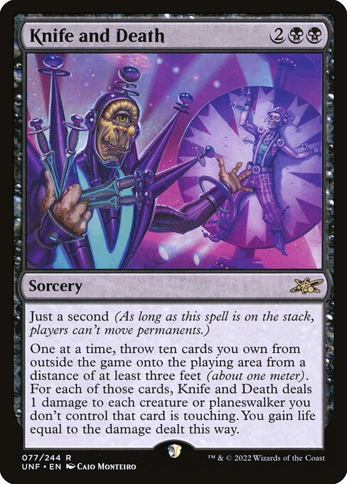 Knife and Death (77) [Unfinity]