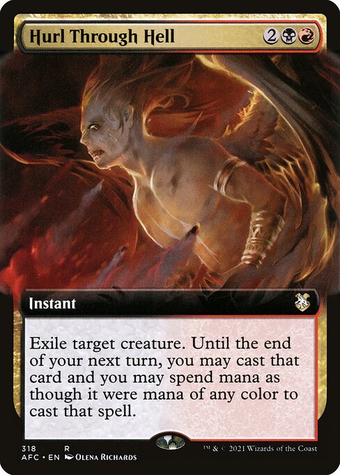 Hurl Through Hell (318) [Forgotten Realms Commander] [Extended Art]