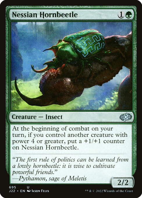 Nessian Hornbeetle (695) [Jumpstart 2022]