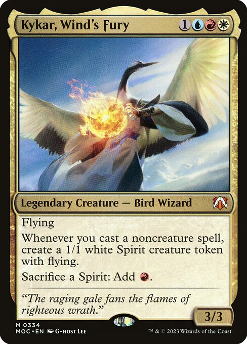 Kykar, Wind's Fury (334) [March of the Machine Commander]