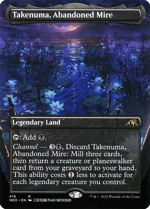 Takenuma, Abandoned Mire (416) [Kamigawa: Neon Dynasty] [Borderless]