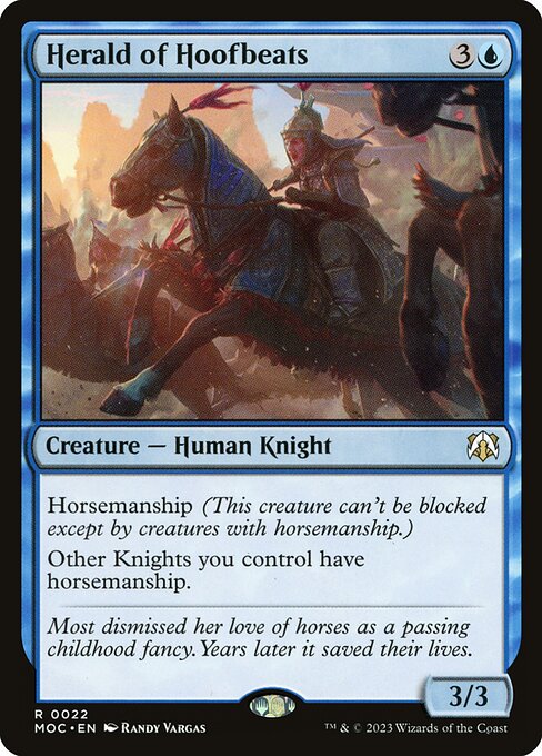 Herald of Hoofbeats (22) [March of the Machine Commander]
