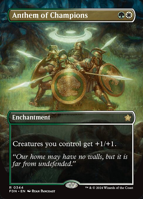 Anthem of Champions (Borderless) (344) [Foundations]