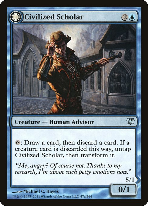 Civilized Scholar // Homicidal Brute (47) [Innistrad]