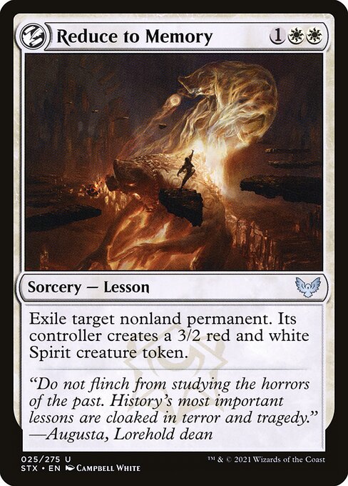 Reduce to Memory (25) [Strixhaven: School of Mages]