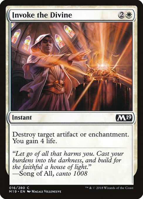 Invoke the Divine (16) [Core Set 2019]