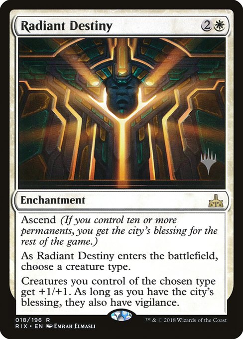 Radiant Destiny (18p) [Rivals of Ixalan Promos]