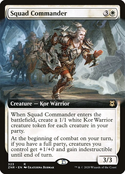 Squad Commander (323) [Zendikar Rising] [Extended Art]