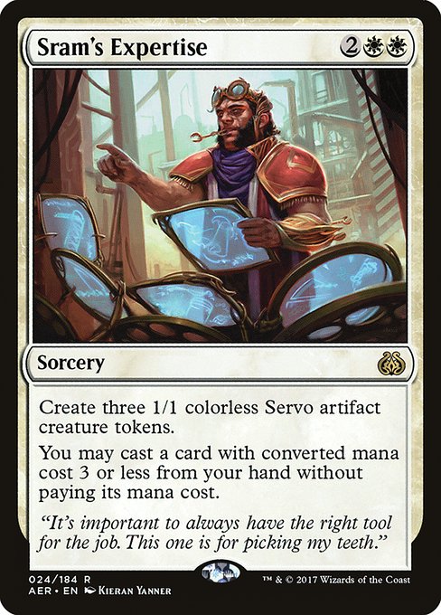 Sram's Expertise (24) [Aether Revolt]