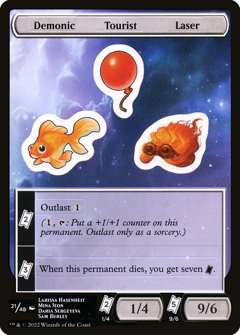 Demonic Tourist Laser (21) [Unfinity Sticker Sheets]