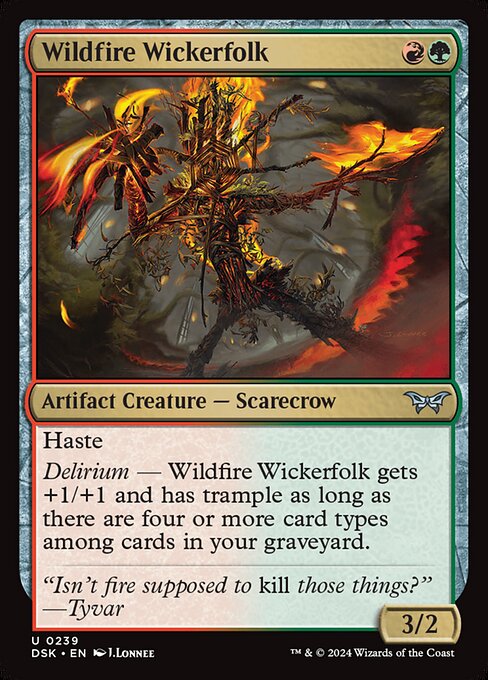 Wildfire Wickerfolk (239) [Duskmourn: House of Horror]