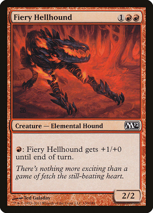 Fiery Hellhound (130) [Magic 2012]