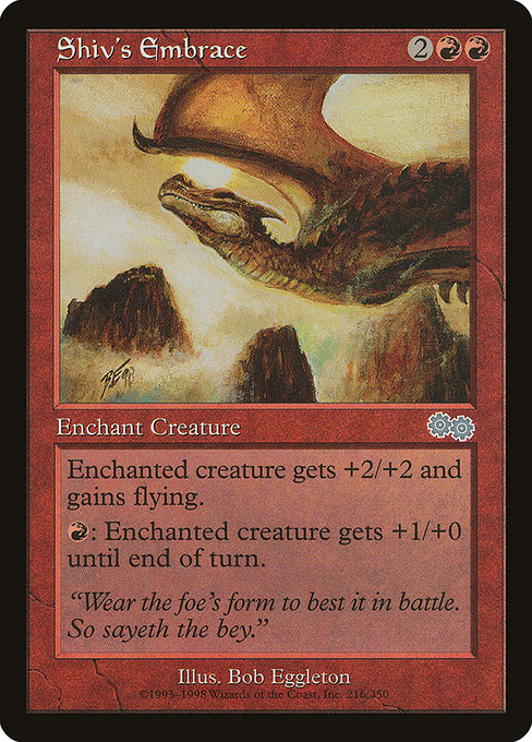 Shiv's Embrace (216) [Urza's Saga]