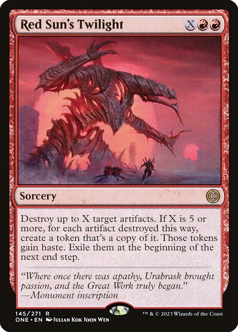Red Sun's Twilight (145) [Phyrexia: All Will Be One]
