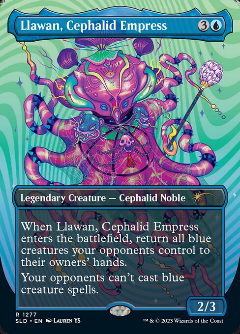 Llawan, Cephalid Empress (1277) [Secret Lair Drop] [Borderless]