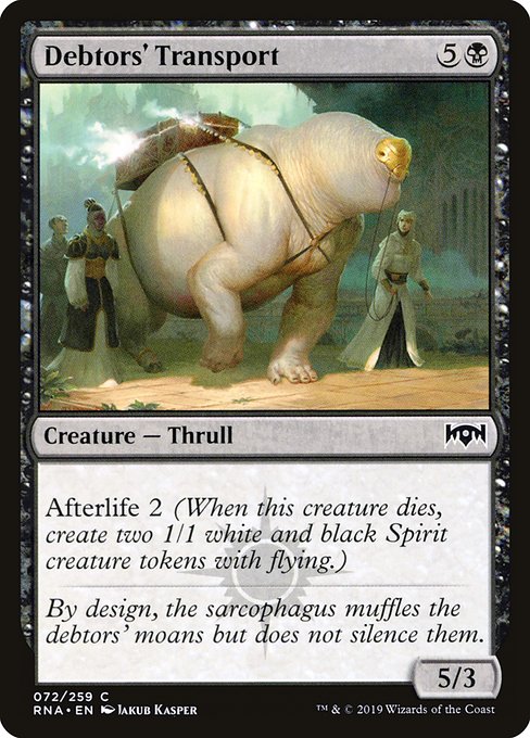 Debtors' Transport (72) [Ravnica Allegiance]