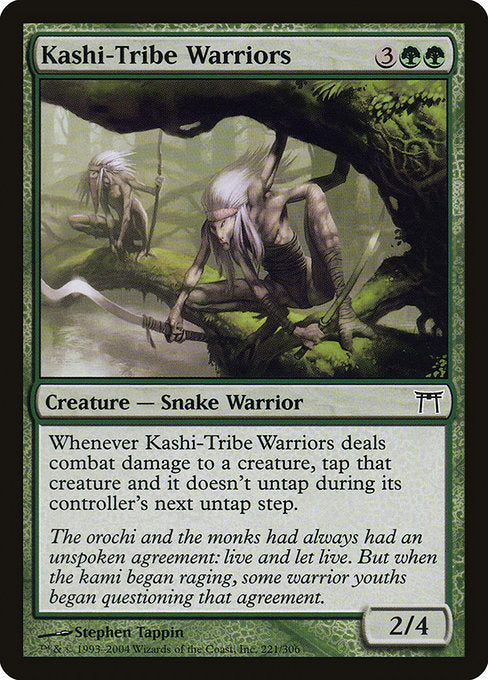Kashi-Tribe Warriors (221) [Champions of Kamigawa]