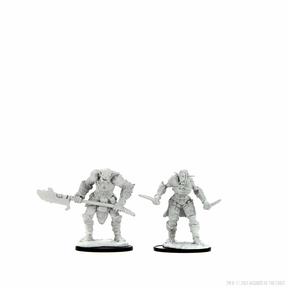 D&amp;D Nolzur’s Marvelous Miniatures: Bugbear Barbarian Male &amp; Bugbear Rogue Female 90311 image 1