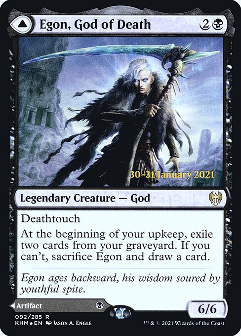 Egon, God of Death // Throne of Death (92s) [Kaldheim Promos]