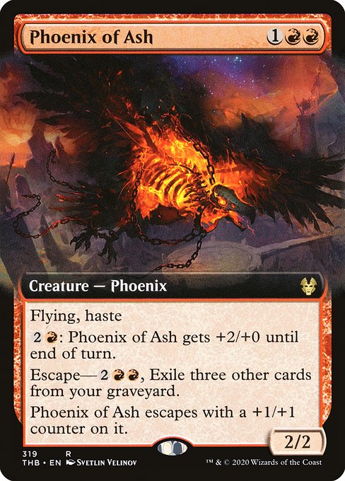 Phoenix of Ash (319) [Theros Beyond Death] [Extended Art]