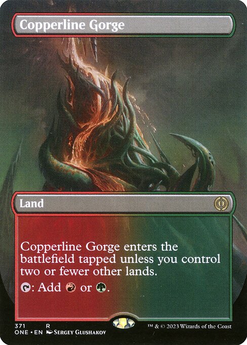 Copperline Gorge (371) [Phyrexia: All Will Be One] [Borderless]