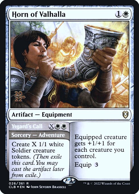 Horn of Valhalla // Ysgard's Call (26s) [Battle for Baldur's Gate Promos]