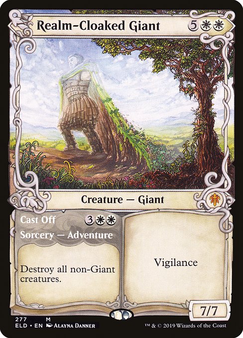 Realm-Cloaked Giant // Cast Off (277) [Throne of Eldraine] [Showcase]