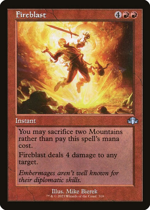 Fireblast (319) [Dominaria Remastered]