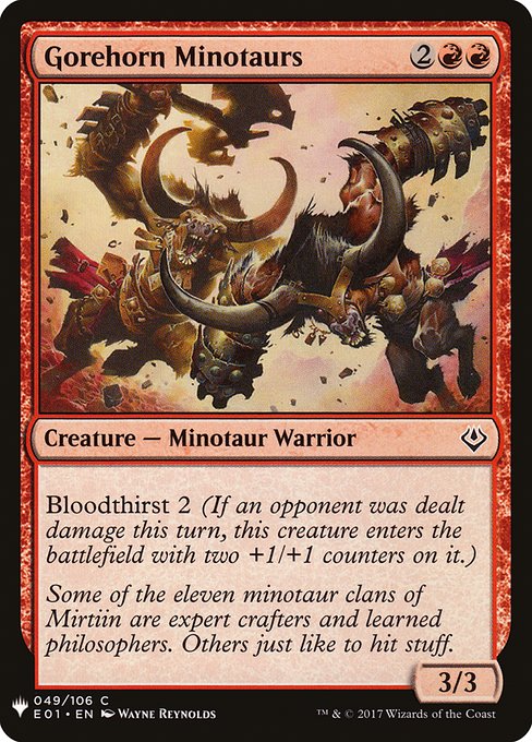 Gorehorn Minotaurs (E01-49) [The List]
