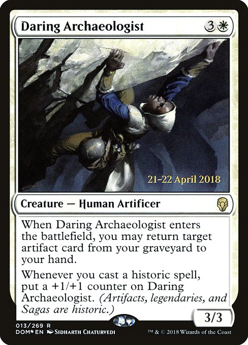 Daring Archaeologist (13s) [Dominaria Promos]