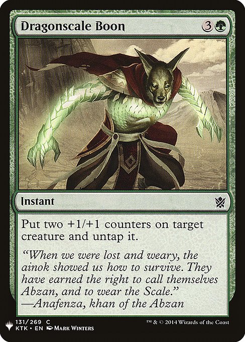 Dragonscale Boon (KTK-131) [The List]