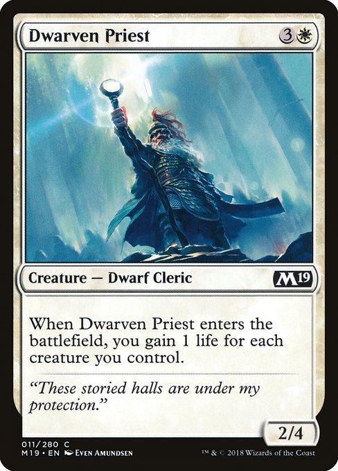 Dwarven Priest (11) [Core Set 2019]