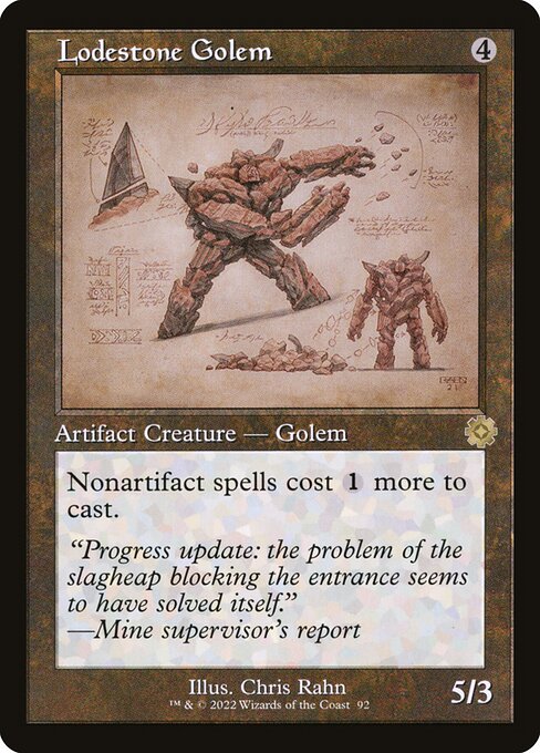 Lodestone Golem (92) [The Brothers' War Retro Artifacts]