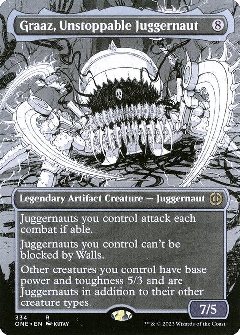 Graaz, Unstoppable Juggernaut (334) [Phyrexia: All Will Be One] [Showcase, Borderless]