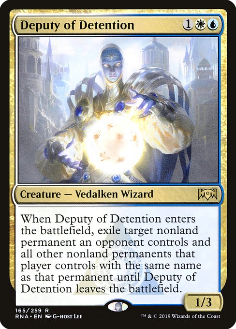 Deputy of Detention (165) [Ravnica Allegiance]
