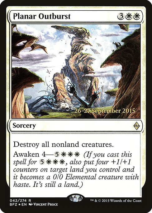 Planar Outburst (42s) [Battle for Zendikar Promos]