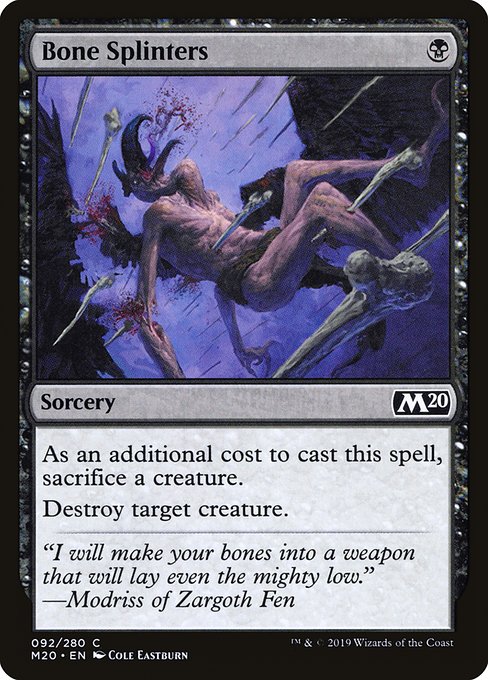 Bone Splinters (92) [Core Set 2020]