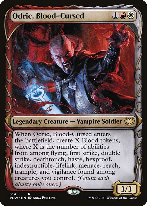 Odric, Blood-Cursed (314) [Innistrad: Crimson Vow] [Showcase]