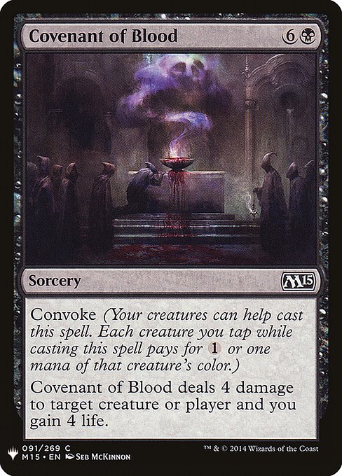 Covenant of Blood (M15-91) [The List]