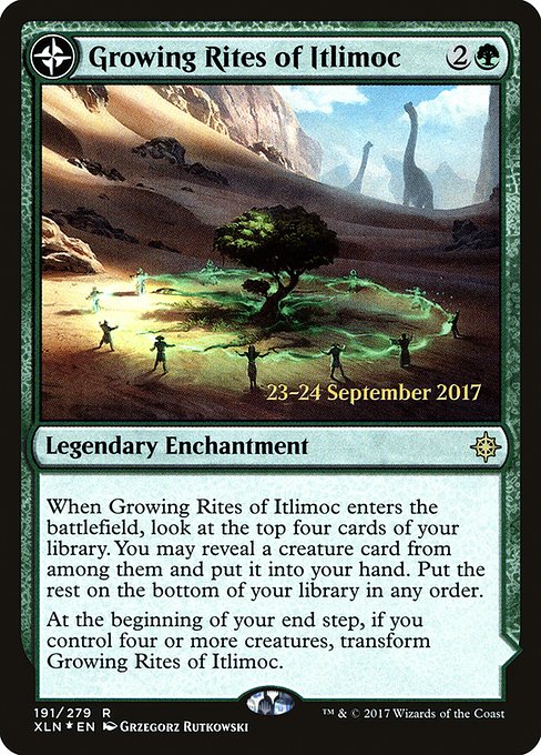 Growing Rites of Itlimoc // Itlimoc, Cradle of the Sun (191s) [Ixalan Promos]