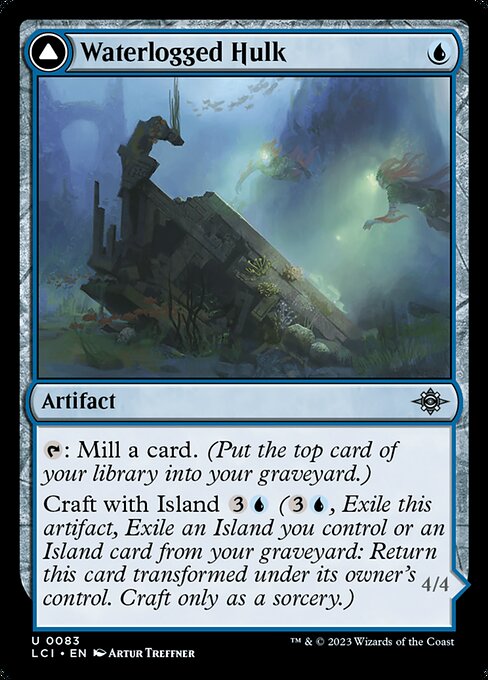 Waterlogged Hulk // Watertight Gondola (83) [The Lost Caverns of Ixalan]