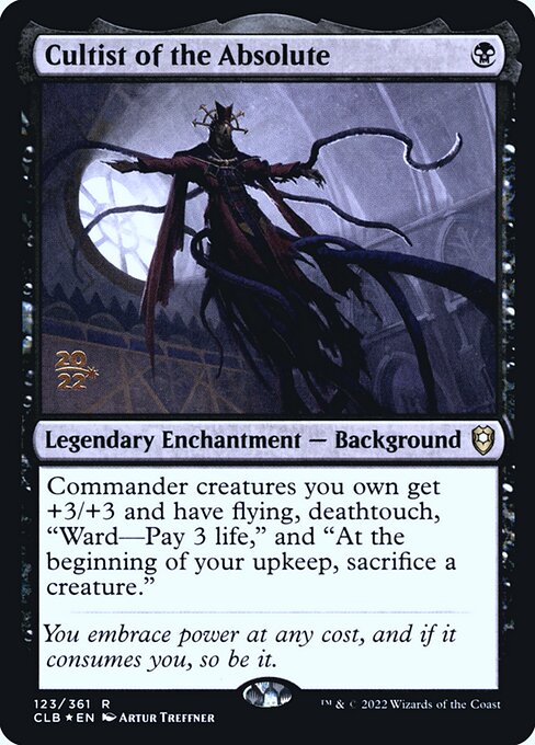 Cultist of the Absolute (123s) [Battle for Baldur's Gate Promos]