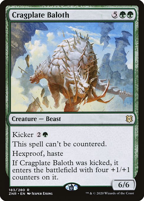 Cragplate Baloth (183p) [Zendikar Rising Promos]