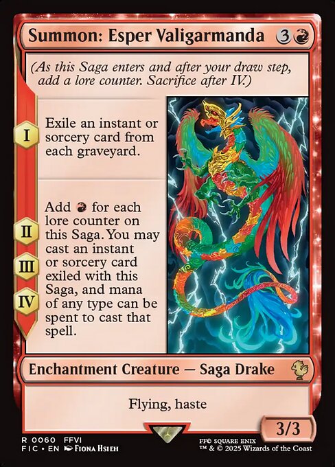 Summon: Esper Valigarmanda (60) [Final Fantasy Commander]