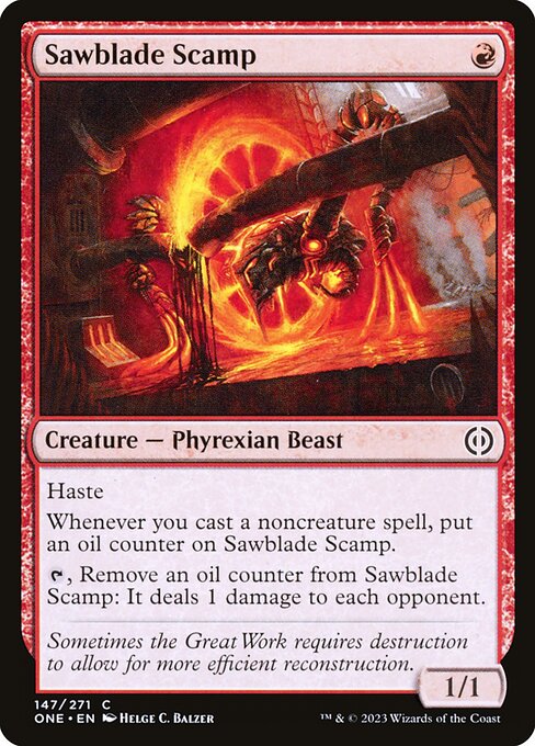 Sawblade Scamp (147) [Phyrexia: All Will Be One]